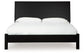 Danziar King Panel Bed with Mirrored Dresser and Chest