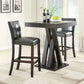 Alberton Leatherette Upholstered Bar Chair Black (Set of 2)