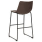 Michelle Upholstered Bar Chair Brown (Set of 2)