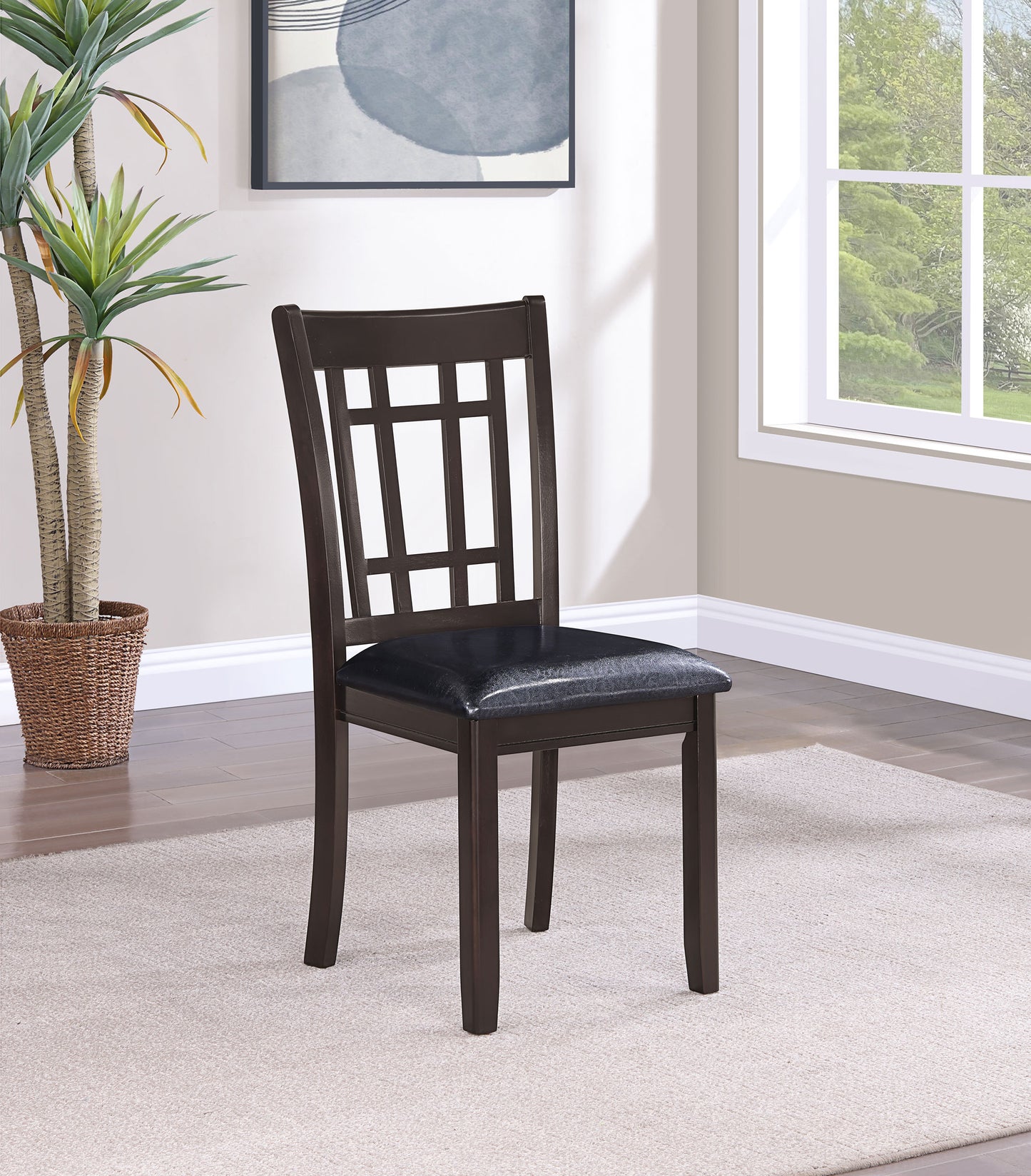 Lavon Wood Dining Side Chair Espresso (Set of 2)