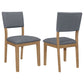 Sharon Fabric Upholstered Dining Side Chair Brown (Set of 2)