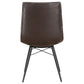 Aiken Upholstered Dining Side Chair Brown (Set of 4)