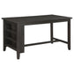 Elliston 66-inch Counter Height Dining Table Dark Grey