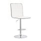 Ashbury Upholstered Adjustable Bar Stool White (Set of 2)