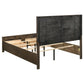 Woodmont Wood Queen Storage Panel Bed Rustic Golden Brown