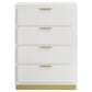 Caraway 4-drawer Bedroom Chest White