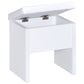 Harvey Vanity Set with Lift-Top Stool White