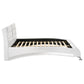 Jeremaine Upholstered Eastern King Sleigh Bed White