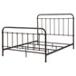 Livingston Metal Eastern King Open Frame Bed Dark Bronze