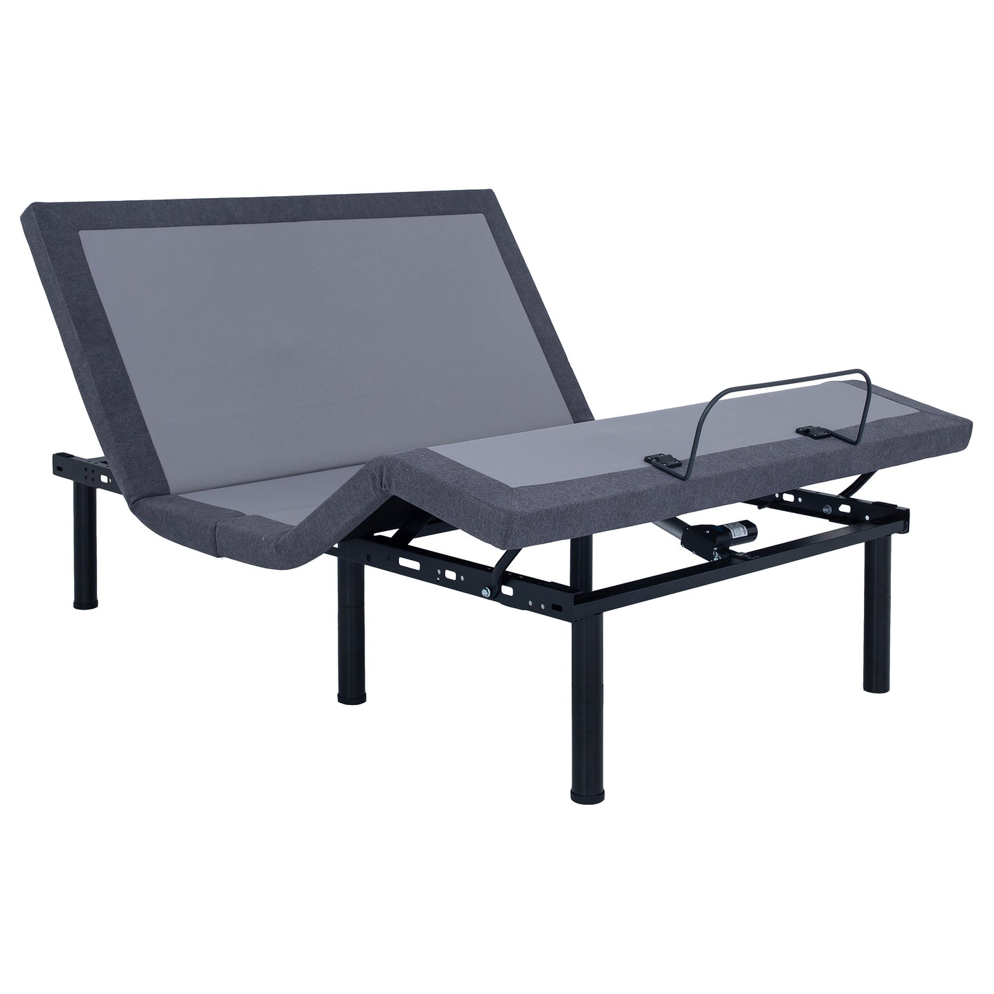 Negan Queen Adjustable Bed Base Grey and Black