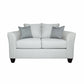 Salizar Upholstered Flared Arm Loveseat Sand