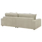 Blaine Upholstered Reversible Chaise Sectional Sofa Sand