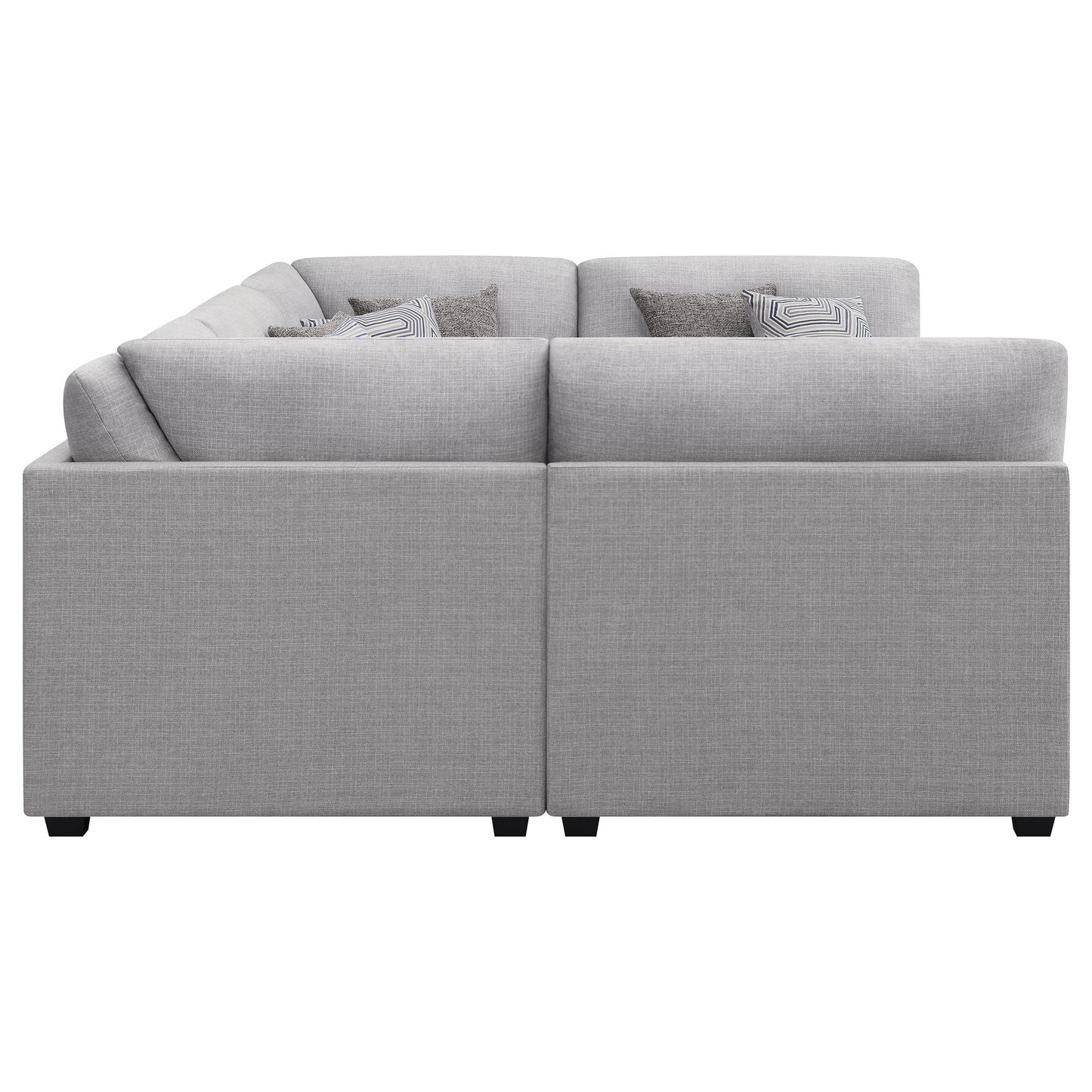 Cambria 6-piece Upholstered Modular Sectional Sofa Grey