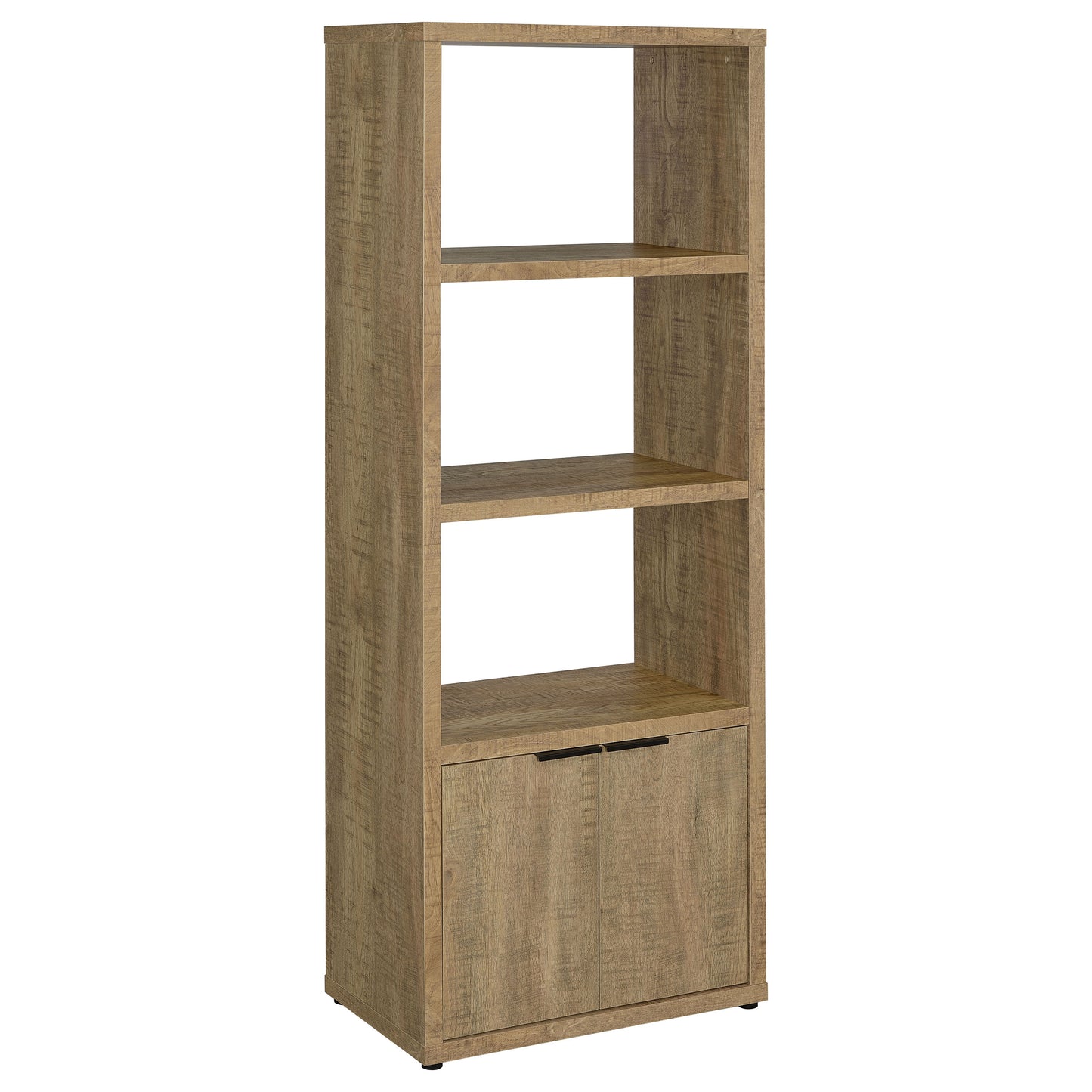 Tabby 3-shelf Engineered Wood Media Tower Mango