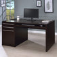 Halston 60-inch 3-drawer Office Computer Desk Cappuccino