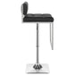 Alameda Adjustable Bar Stool Chrome and Black