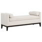 Rosie Upholstered Accent Bench with Armrests Vanilla