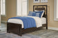 Covetown Twin Panel Bed with Mirrored Dresser, Chest and 2 Nightstands