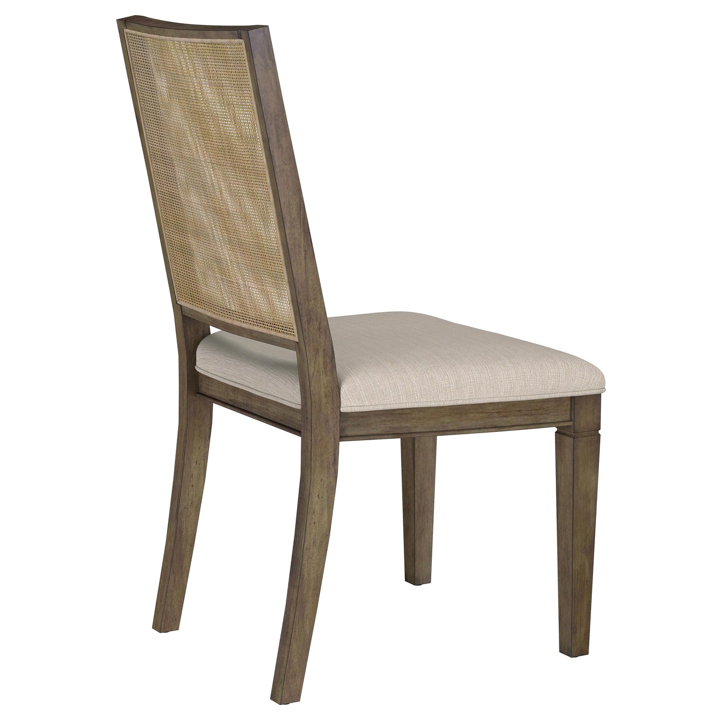 Matisse Woven Rattan Back Dining Side Chair Brown (Set of 2)