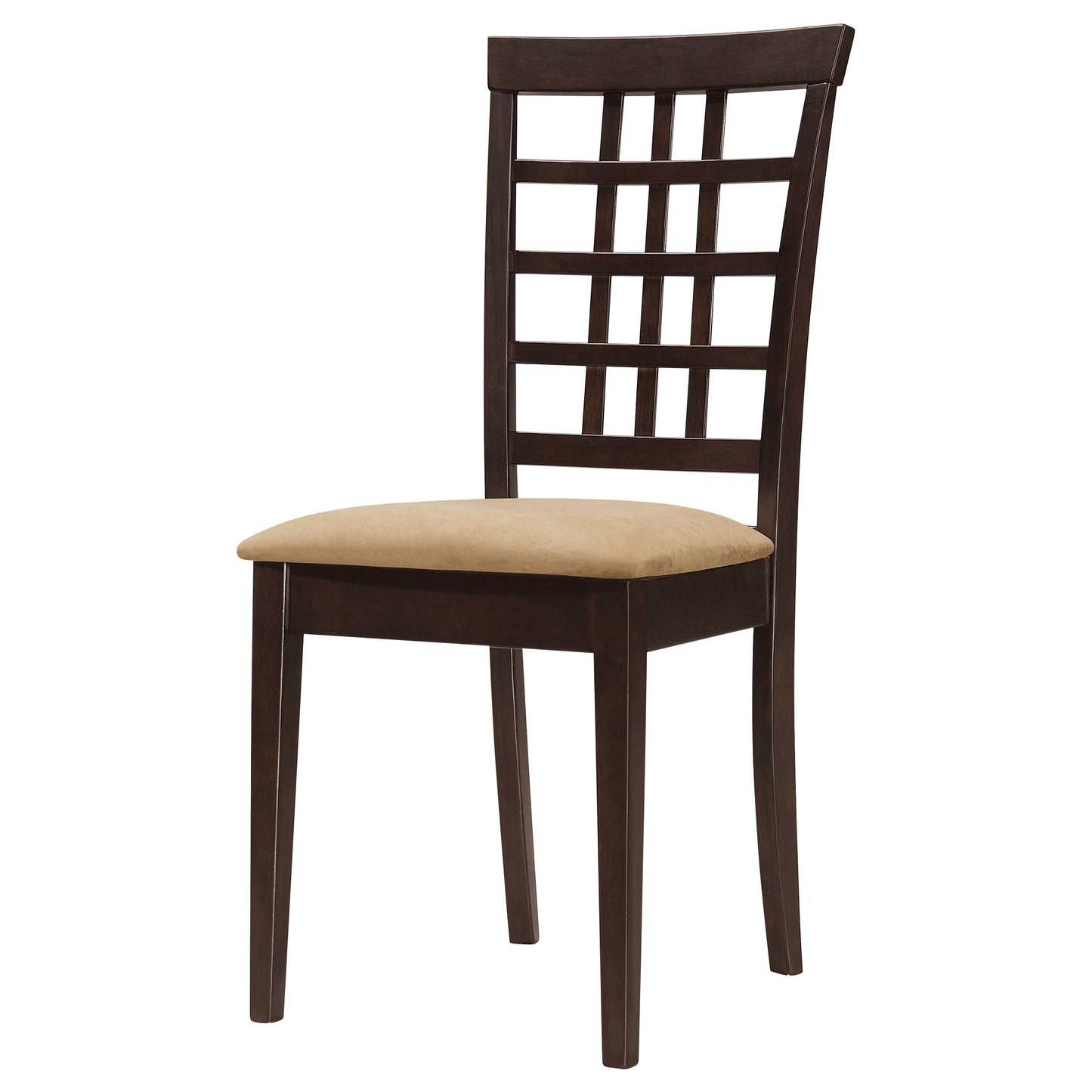 Kelso Lattice Back Dining Side Chair Cappuccino (Set of 2)