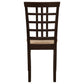 Kelso Lattice Back Dining Side Chair Cappuccino (Set of 2)