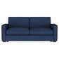 Gretchen Upholstered Convertible Sleeper Sofa Bed Navy Blue