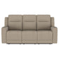 Brentwood Upholstered Motion Reclining Sofa Taupe