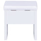 Harvey Vanity Set with Lift-Top Stool White