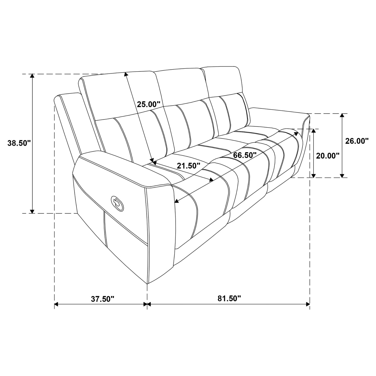 Brentwood 2-piece Upholstered Reclining Sofa Set Taupe