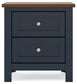 Landocken Twin Panel Bed with Nightstand