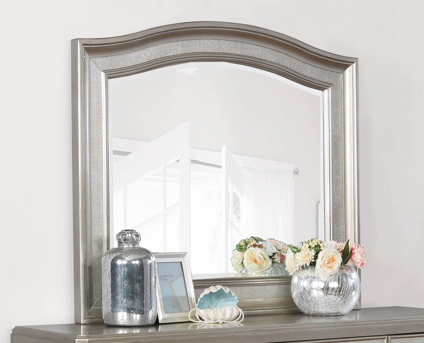 Bling Game Dresser Mirror Metallic Platinum