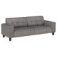 Deerhurst 3-piece Upholstered Track Arm Sofa Set Charcoal