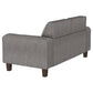 Deerhurst 3-piece Upholstered Track Arm Sofa Set Charcoal