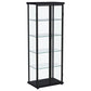 Aero 4-shelf Display Curio Cabinet with LED Lighting Black