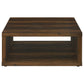 Frisco Square Engineered Wood Coffee Table Dark Pine