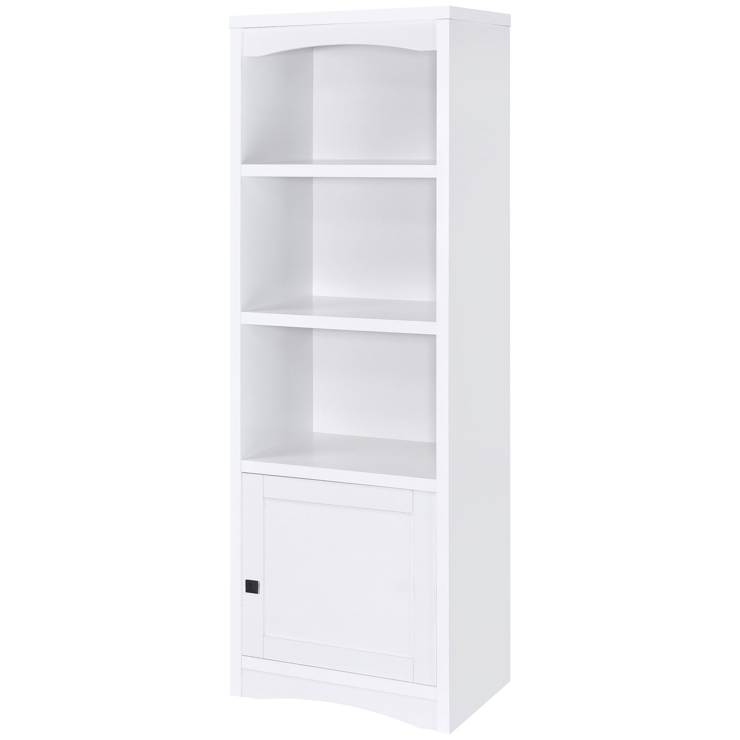 Laughlin 3-shelf Engineered Wood Media Tower White