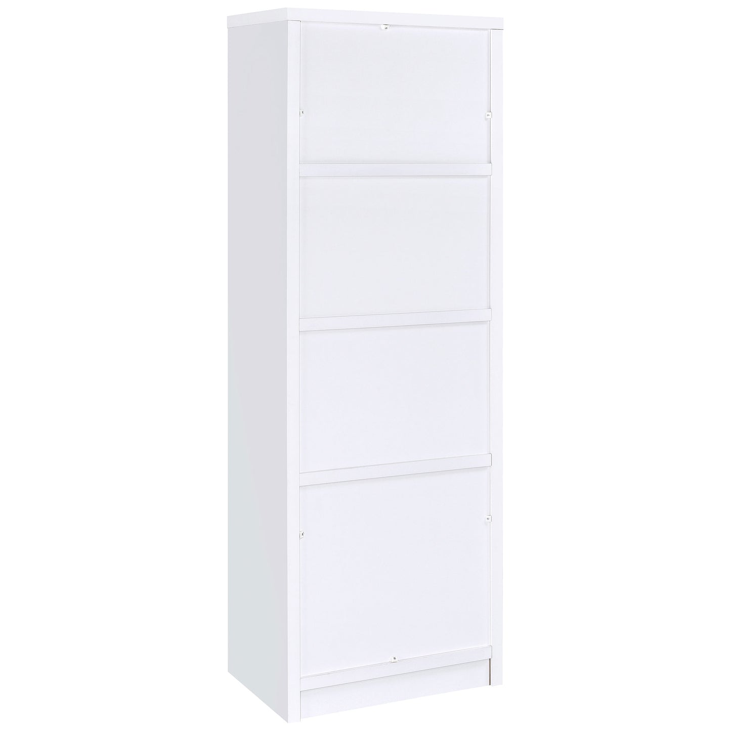 Laughlin 3-shelf Engineered Wood Media Tower White