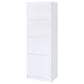 Laughlin 3-shelf Engineered Wood Media Tower White