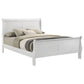 Louis Philippe 47-inch Full Sleigh Panel Bed White