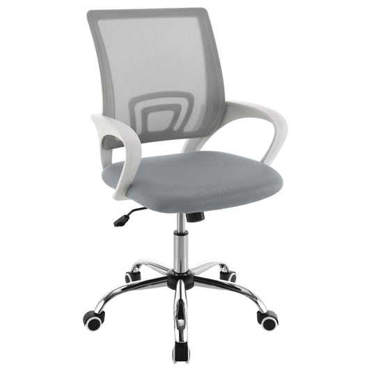 Felton Upholstered Adjustable Home Office Desk Chair Grey