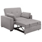 Edith Upholstered Convertible Sleeper Sofa Bed Grey