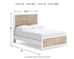 Charbitt Full Panel Bed with Nightstand