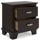 Covetown Twin Panel Bed with Nightstand