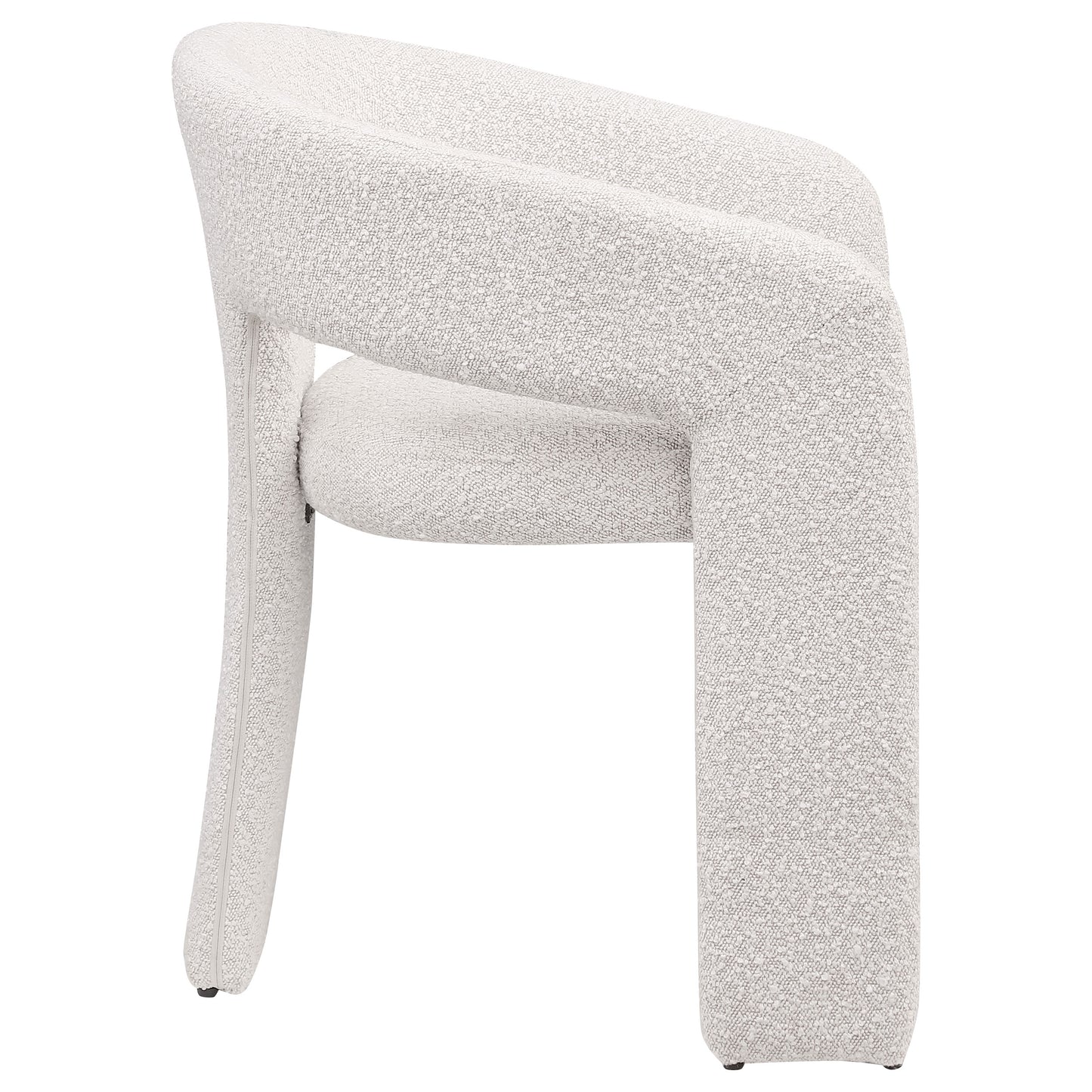 Eudora Boucle Upholstered Dining Side Chair Cream (Set of 2)