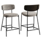 Elison Counter Height Bar Stool Light Brown (Set of 2)