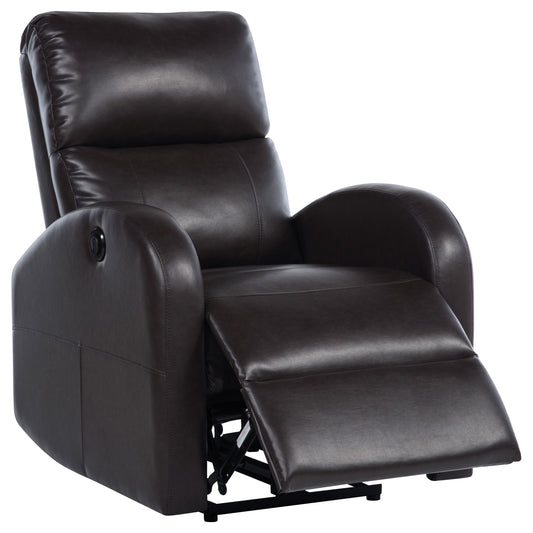 Grant Upholstered Power Recliner Chair Brown