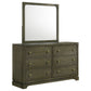 Gran Park 6-drawer Dresser and Mirror Dark Cocoa