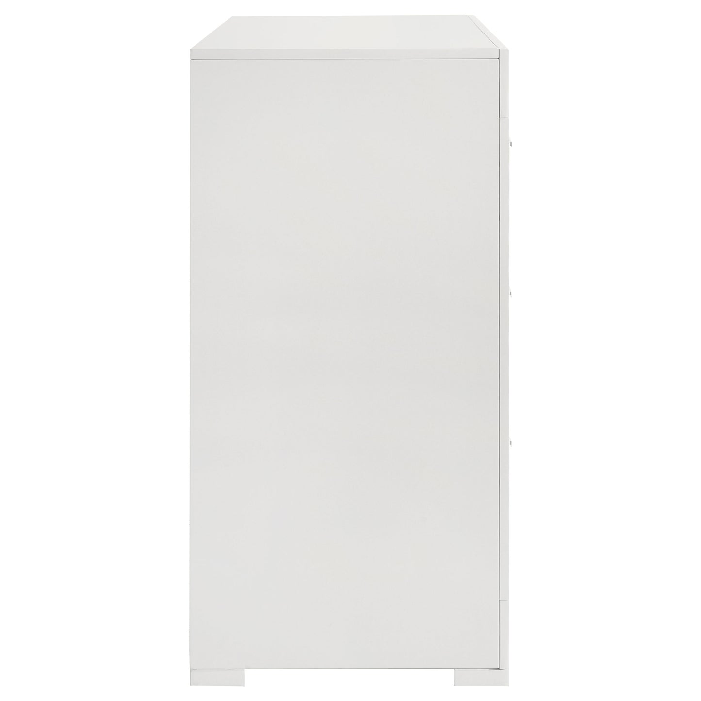 Ives 6-drawer Dresser Cabinet White High Gloss