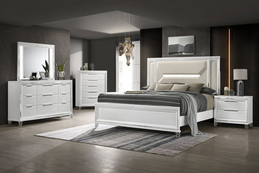 Marmore 5-piece Queen Bedroom Set White