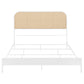 Amherst Radio Weave Rattan Metal Full Bed White